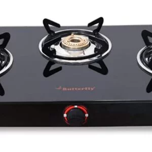 Butterfly Trio Glasstop 3 Burner Gas Stove-Manual