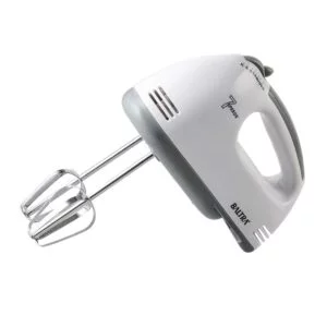 Baltra Rider Electric Hand Mixer Blender , Egg cake Beater for Kitchen With Stainless Steel Attachments, 7 -Speed, Includes; Beaters, Dough Hooks