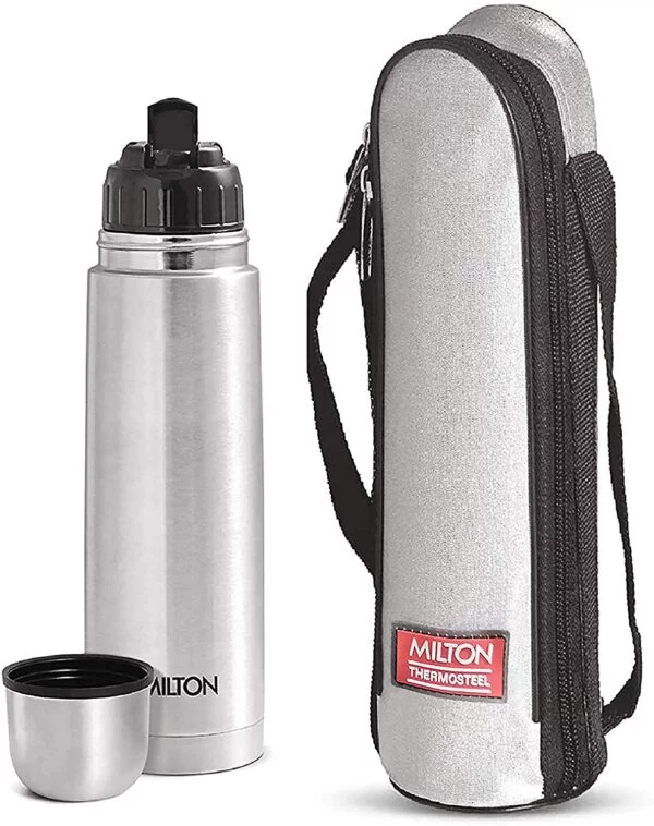 Milton Thermosteel Flip Lid Hot and Cold Flask,1000 ml