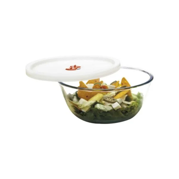 Borosil Borosilicate Glass Mixing & Serving Bowl with Lid 0.5 L
