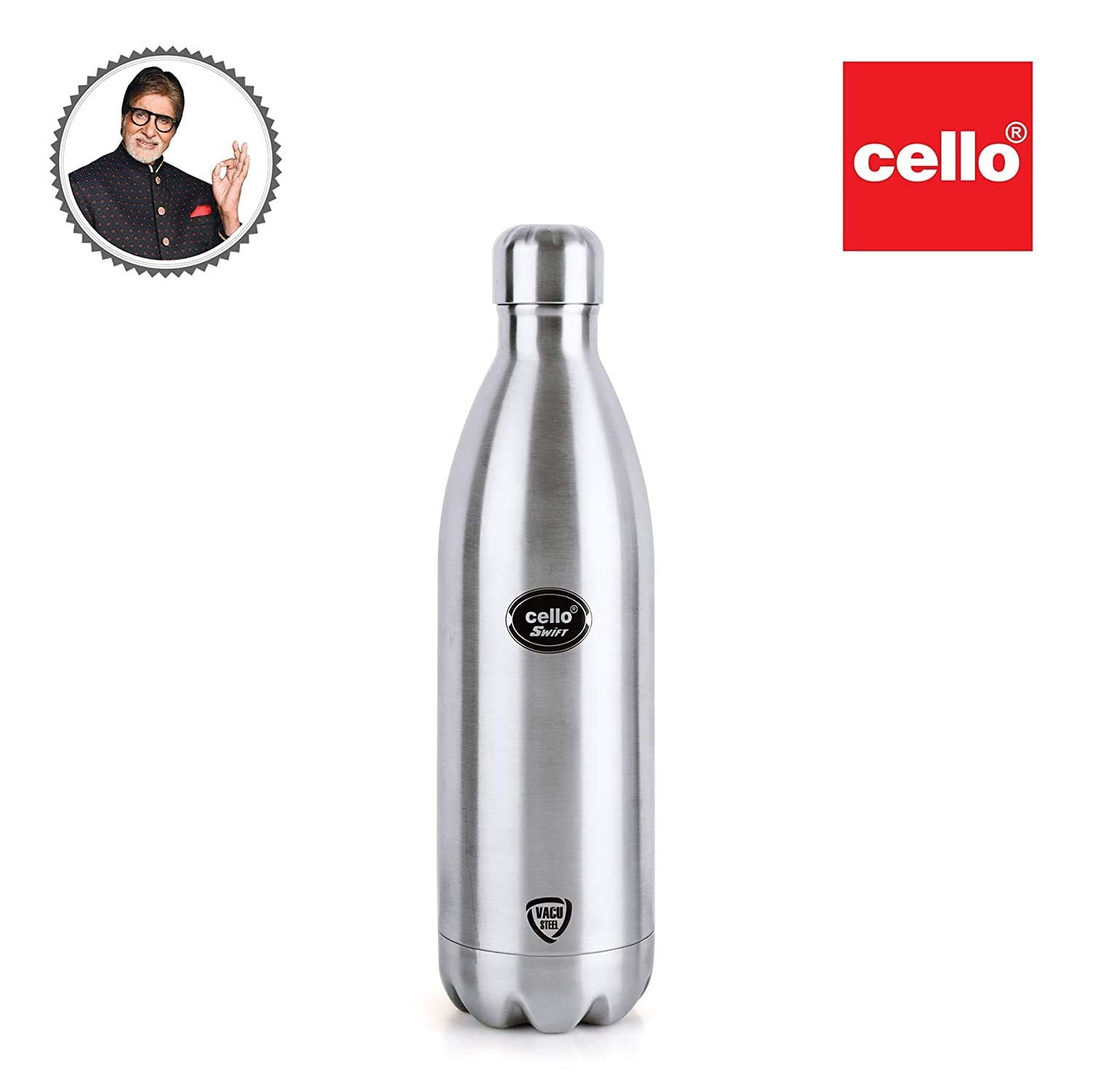 1pc Stainless Steel Shaker Bottle, Plain Portable Water Bottle For  Household