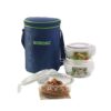Borosil Klip N Store Round Containers,400 ml,with Lunch Bag