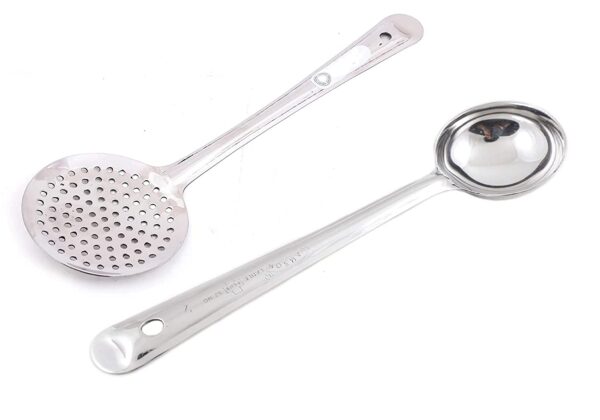 Stainless Steel Kitchen Spoons Pony/Frying Spoon with Serving Chamcha Spoon