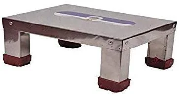 Sheetal Stainless Steel Multipurpose Square Stool (Silver)