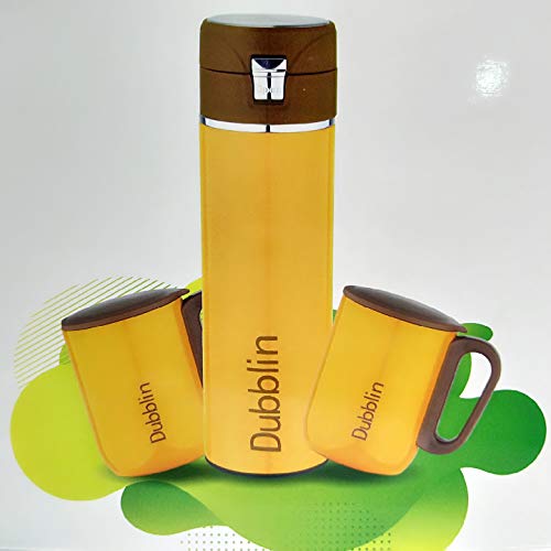 DUBBLIN Water Bottle 420 ml with 2 Mug 220 ml Regent Diwali Gift Set