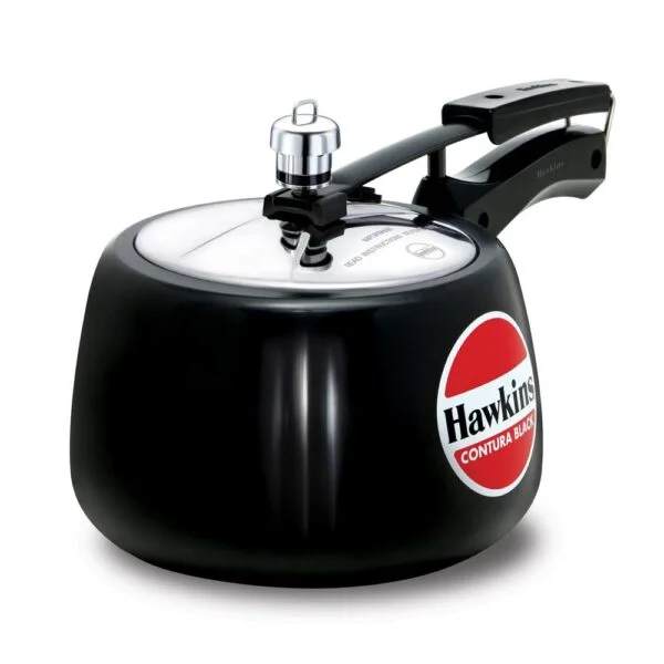 Hawkins Contura Hard Anodised Aluminium Pressure Cooker, 3 Litres