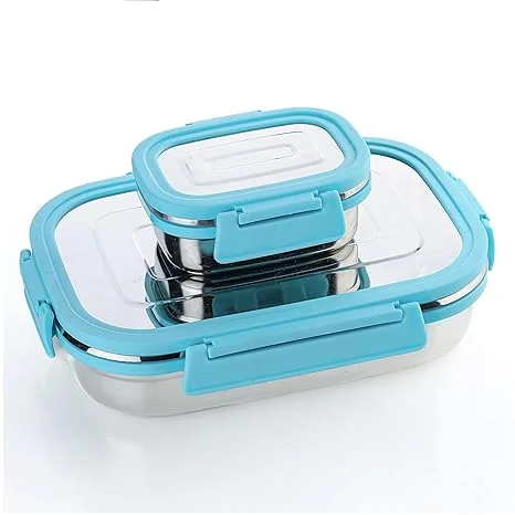 Jony Fusion Steel Lunch Box(900ml+200ml)