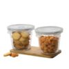 Sanjeev Kapoor Parka Borosilicate Round Container Set(500ml,2Pcs)