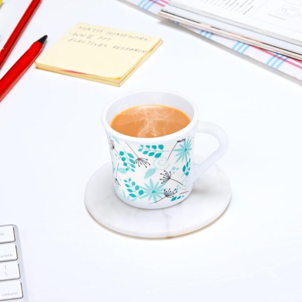 Larah by BOROSIL Crysta Series Stardust Opalware Mugs,100ml