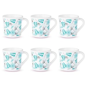Larah by BOROSIL Crysta Series Stardust Opalware Mugs,100ml
