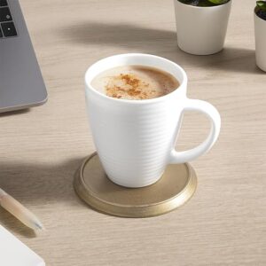 Larah by BOROSIL Orbit White Opalware Mug,Set of 2,240 ml